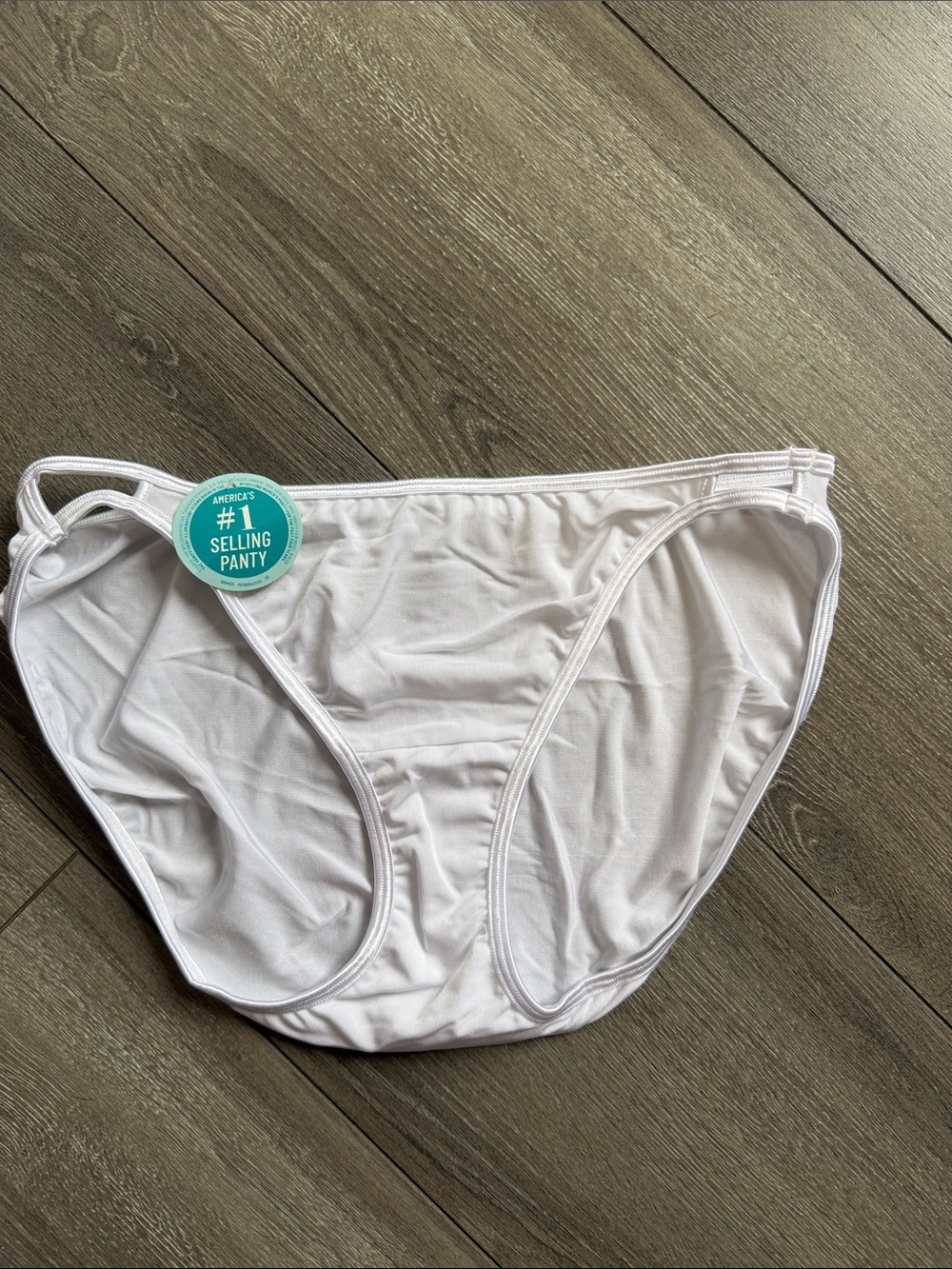 Vanity Fair White Bikini Panty - Cotton Blend